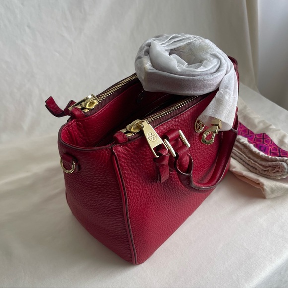 Tory Birch Robinson Pebbled Mini Square Tote - Picture 7 of 14